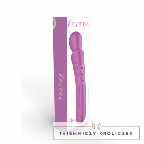 XOCOON Zakrzywiona Rożdżka do Masażu Fuksja - 10 Trybow, USB XOCOON
