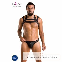Passion Jacob Black L/XL - Komplet bielizny z poliuretanu Oeko-Tex Passion