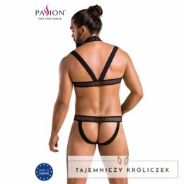 Passion Jacob Black L/XL - Komplet bielizny z poliuretanu Oeko-Tex Passion