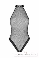 Passion Moonlight Body z otwartym krokiem, czarne, rozmiary S-XXXL Passion