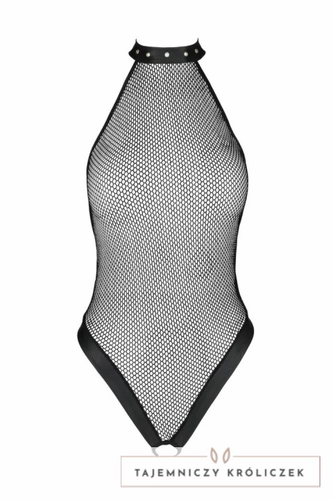 Passion Moonlight Body z otwartym krokiem, czarne, rozmiary S-XXXL Passion