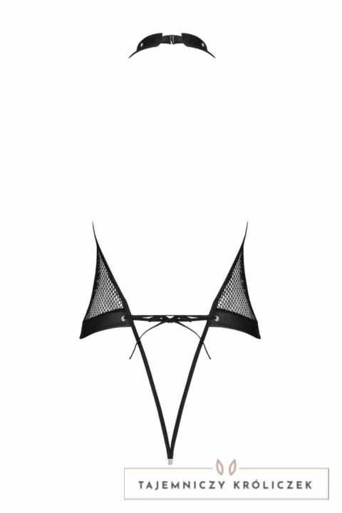 Passion Moonlight Body z otwartym krokiem, czarne, rozmiary S-XXXL Passion