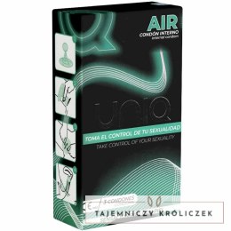 Uniq Air prezerwatywy damskie bez lateksu 3 sztuki transparentne UNIQ
