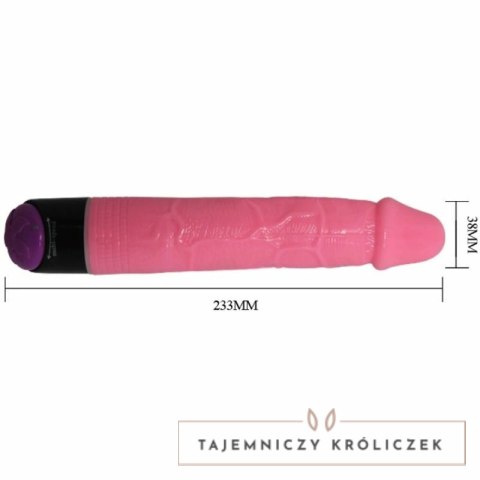 Baile Vibrator anatomiczny rożowy 23,3 cm regulacja prędkości BAILE
