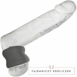 CalExotics Alpha czarny pierścień anatomiczny z płynnego silikonu CALEXOTICS