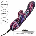 CalExotics Menage Moi dwustronny wibrator rożdżka USB 21cm fioletowy CALEXOTICS