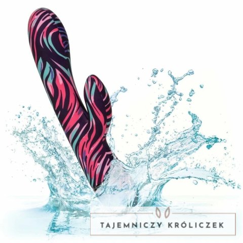 CalExotics Menage Moi dwustronny wibrator rożdżka USB 21cm fioletowy CALEXOTICS