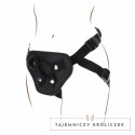 Get Real Uprząż Deluxe z regulacją, 3 silikonowe pierścienie, czarna GET REAL