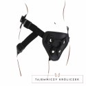 Get Real Uprząż Deluxe z regulacją, 3 silikonowe pierścienie, czarna GET REAL