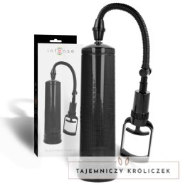 Intense Pump 01 - Czarna pompka prożniowa z manometrem, 20 cm INTENSE