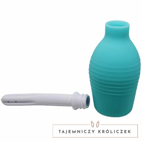 MR PLAY Gruszka do higieny analnej silikonowa niebieska 220 ml MR PLAY