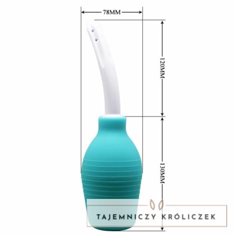 MR PLAY Gruszka do higieny analnej silikonowa niebieska 220 ml MR PLAY