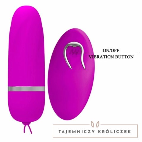 Pretty Love Debby - Jajeczko Wibrujące z Pilotem, 12 Trybow, Liliowe PRETTY LOVE
