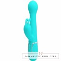 Pretty Love Dejon Rabbit 3w1 wielofunkcyjny masażer aqua green silikon PRETTY LOVE