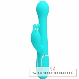 Pretty Love Dejon Rabbit 3w1 wielofunkcyjny masażer aqua green silikon PRETTY LOVE