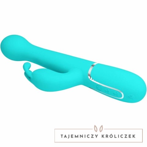 Pretty Love Dejon Rabbit 3w1 wielofunkcyjny masażer aqua green silikon PRETTY LOVE