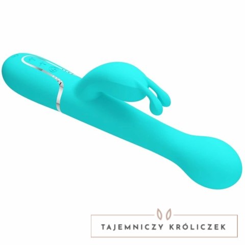 Pretty Love Dejon Rabbit 3w1 wielofunkcyjny masażer aqua green silikon PRETTY LOVE