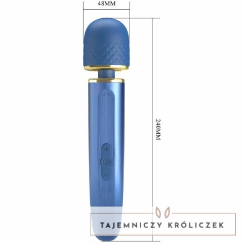 Pretty Love Power Wand masażer 7 trybow wibracji niebieski 24 cm PRETTY LOVE