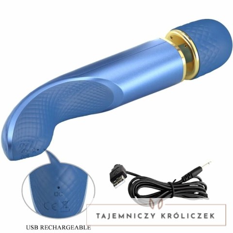 Pretty Love Power Wand masażer 7 trybow wibracji niebieski 24 cm PRETTY LOVE