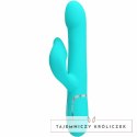 Pretty Love Rabbit Aqua Zielony - Wibrujący masażer z perłami, 7 trybow PRETTY LOVE