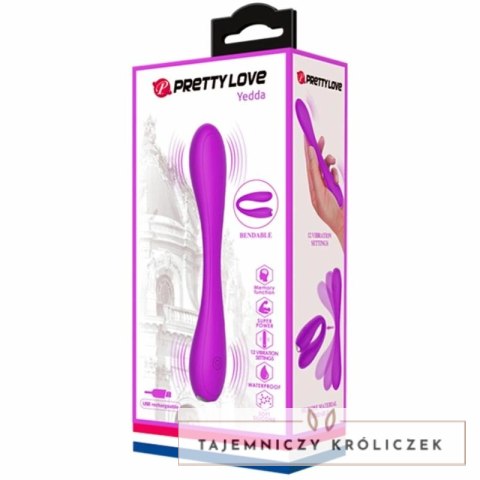 Pretty Love Yedda Elastyczny Wibrator Punktu G 12 Trybow Silikon USB PRETTY LOVE