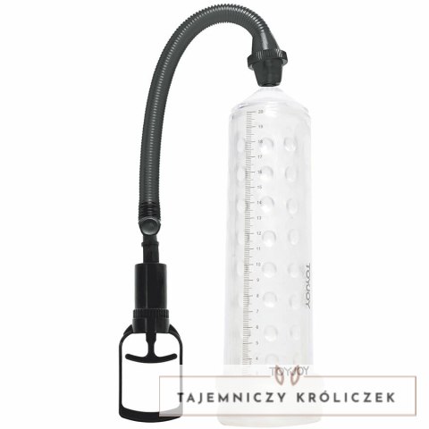 TOYJOY Power Massage Pump przezroczysta rękawica 23 cm PVC TOYJOY