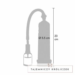 TOYJOY Power Massage Pump przezroczysta rękawica 23 cm PVC TOYJOY
