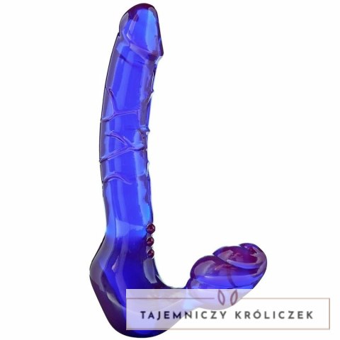 TOYJOY Strapless Strap-On silikonowy system podwojny 24 cm fioletowy TOYJOY