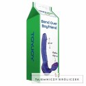 TOYJOY Strapless Strap-On silikonowy system podwojny 24 cm fioletowy TOYJOY