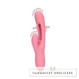 Loveline Pink Arabesque - wibrujący masażer punktu G z funkcją kroliczka Loveline by Shots