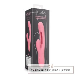 Loveline Pink Arabesque - wibrujący masażer punktu G z funkcją kroliczka Loveline by Shots