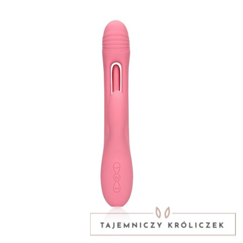 Loveline Pink Arabesque - wibrujący masażer punktu G z funkcją kroliczka Loveline by Shots