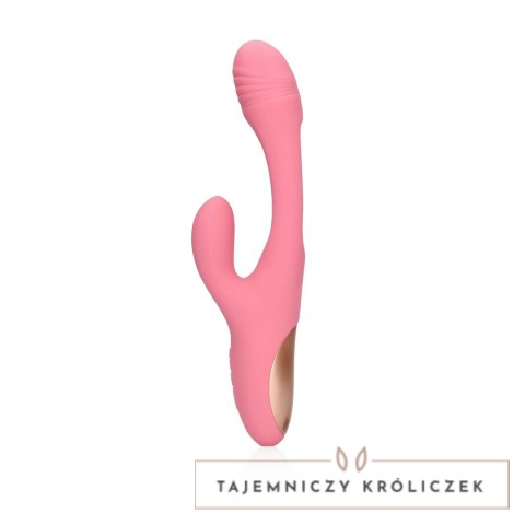Loveline Pink Arabesque - wibrujący masażer punktu G z funkcją kroliczka Loveline by Shots