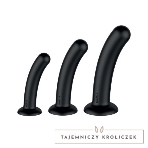 Nexus Dilating Set S/M/L - Zestaw silikonowych modeli z przyssawkami Nexus