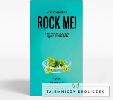Nuei ROCK ME! Liquid Vibrator Żel stymulujący miętowy 20 ml Nuei