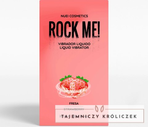 Nuei Rock Me! Żel Wibrujący Truskawkowy 20 ml - Efekt Tingling Nuei