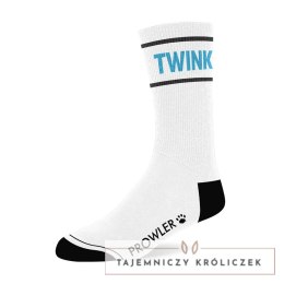 Prowler RED Twink skarpetki białe z czarnym nadrukiem uniseks Prowler