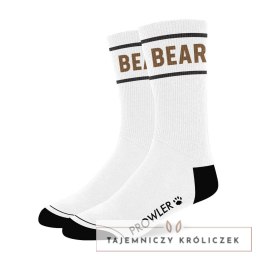 Prowler Red Bear - skarpety sportowe z paskami i logo, rozmiar uniwersalny Prowler