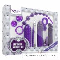 TOYJOY Imperial Rabbit Zestaw 7-elementowy fioletowo-srebrny TOYJOY
