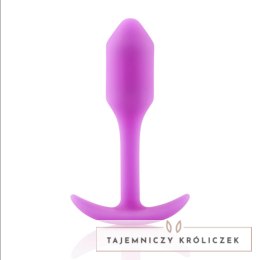 B-Vibe Snug Plug 1 Fuchsia silikonowy anatomiczny korek 54g B-Vibe