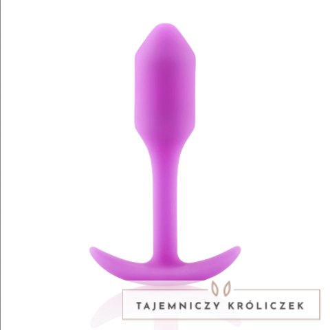 B-Vibe Snug Plug 1 Fuchsia silikonowy anatomiczny korek 54g B-Vibe