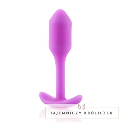 B-Vibe Snug Plug 1 Fuchsia silikonowy anatomiczny korek 54g B-Vibe