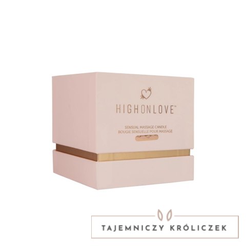 HighOnLove Świeca do masażu Rosebuds 250ml naturalny olejek konopny HighOnLove