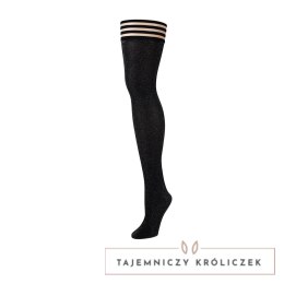 Kix'ies Kaylee Pończochy samonośne szare błyszczące rozmiar C Kix'ies