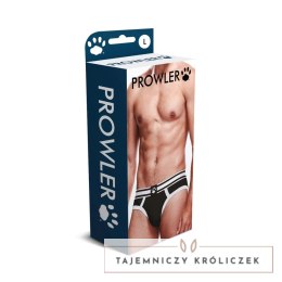 Prowler Majtki kąpielowe L czarne z białym pasem, logo, elastyczne Prowler