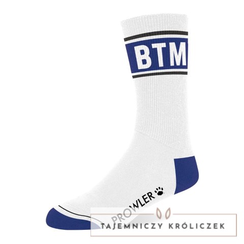 Prowler Skarpety BTM białe z niebieskim akcentem unisex Prowler