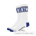 Prowler Skarpety BTM białe z niebieskim akcentem unisex Prowler