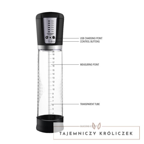 Pumped by Shots Automatyczna Pompa Intymna Premium 29 cm Akumulatorowa Pumped by Shots