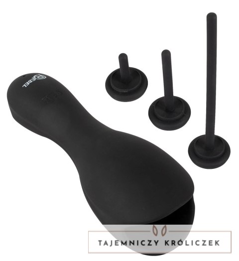 Rebel Model Intymny Czarny 10 Trybow + 3 Wkładki Rozszerzające Rebel