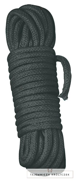 Shibari Bondage - Lina bawełniana czarna 3 m do wiązania 0,7 cm Shibari Bondage